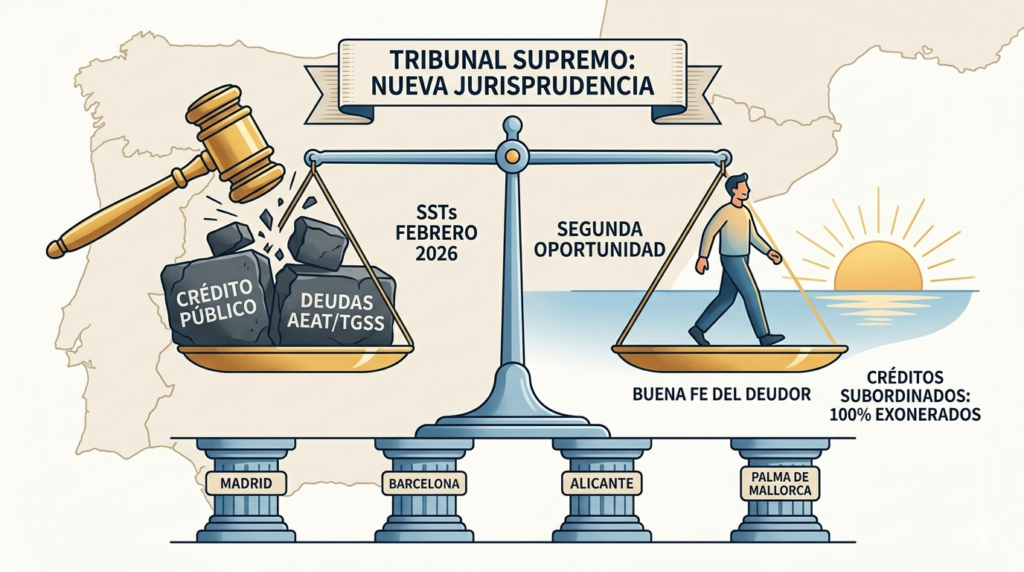 Las seis sentencias del Tribunal Supremo que redefinen la exoneración del crédito público en España 1 Hernandez Abogados Especialistas Concursal - Exoneración del crédito público
